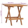 vidaXL Outdoor Dining Set Teak Compact Foldable Outdoor Dining Set