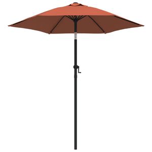 vidaXL Garden Parasol Terracotta and dark grey