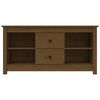 vidaXL TV Cabinet Honey Brown Solid Pine Wood Standard TV Cabinet