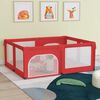 vidaXL Baby Playpen with 2 Doors Red Oxford Fabric