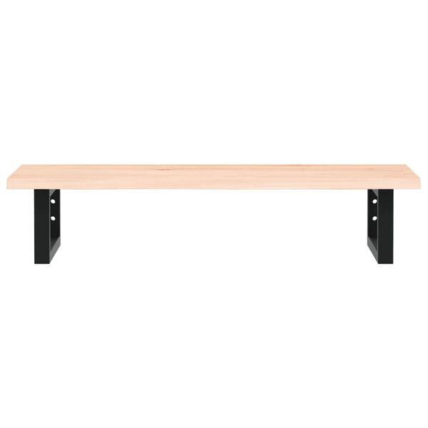 vidaXL Basin Shelf Wall Mounted Steel and Solid Wood Oak