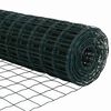 vidaXL Fence with Post Green 3.94 x 32.81 ft Steel