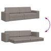 vidaXL Sofa Bed Taupe 96.46 x 30.71 x 30.31 in Velvet