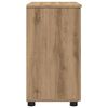 vidaXL Bathroom Cabinet with Door Artisan Oak 24.02 x 13.78 x 25.20 in