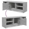 vidaXL TV Stand Concrete Gray 40.2"x14"x14.4" Engineered Wood