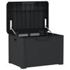 vidaXL Garden Storage Box Anthracite Polypropylene Medium
