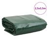 vidaXL Tarpaulin Green 8.2x11.5' 7.11 oz/ft&sup2;