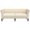 vidaXL Chesterfield Sofa Linen