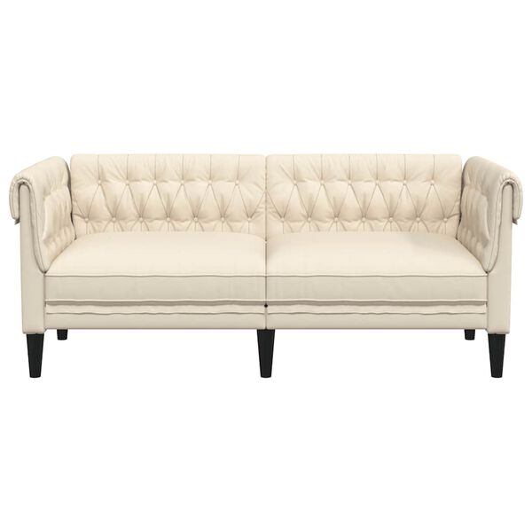 vidaXL Chesterfield Sofa Linen