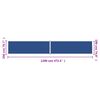 vidaXL Side Awning Blue 100% polyester, steel, aluminum, PU coating Large