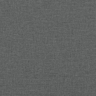 Texture detail of grey woven upholstery fabric.