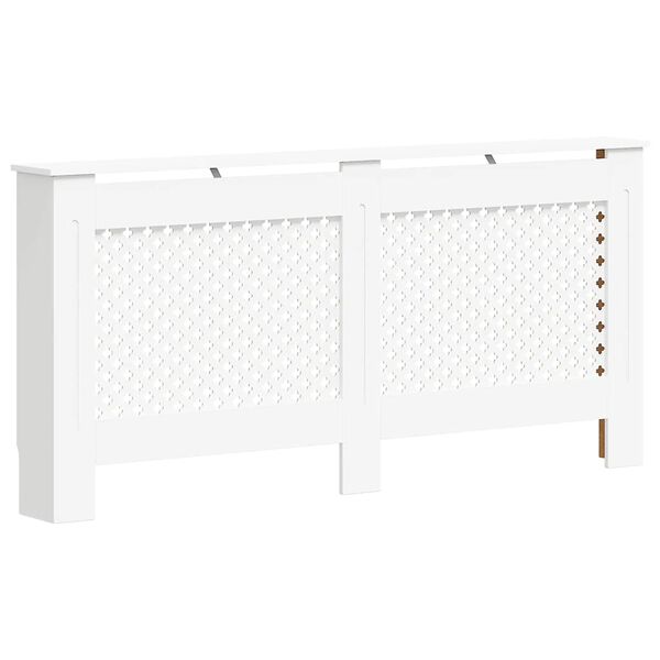 vidaXL Radiator Cover White 67.7"x7.5"x32.1" MDF