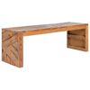 vidaXL TV Stand Natural Teak Solid Teak Wood Medium TV Stand
