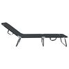 vidaXL Folding Sun Lounger Folding 2 pcs Black 56 x 189 x 87cm fabric