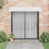 vidaXL Door Canopy Grey brackets, Transparent sheets