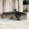 vidaXL Garden Sofa Set Grey
