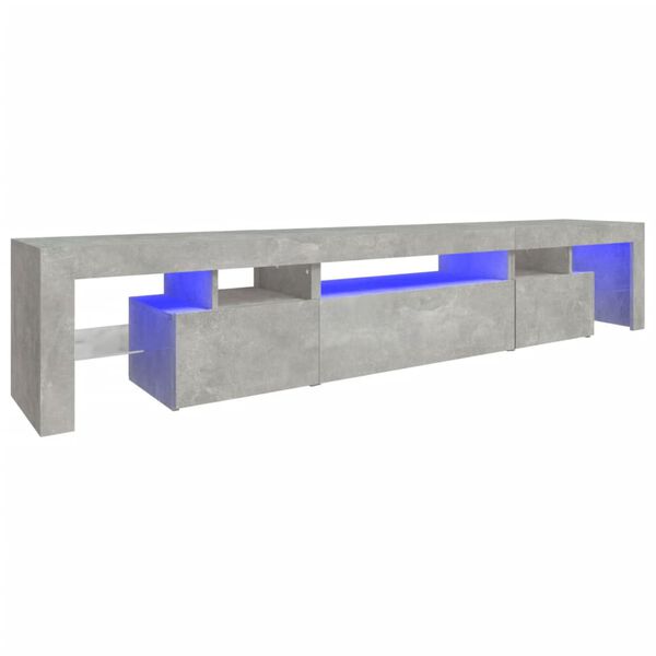 vidaXL TV Cabinet Concrete Grey Engineered Wood Large TV Cabinet