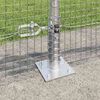 vidaXL Fence with Posts Silver 0.6 x 50 m Steel