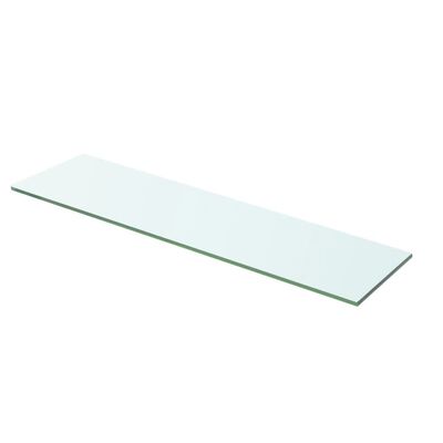 vidaXL Shelves 2 pcs Panel Glass Clear 23.6"x4.7"