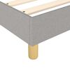 vidaXL Bed Frame Light Grey 100% polyester fabric, plywood, engineered wood