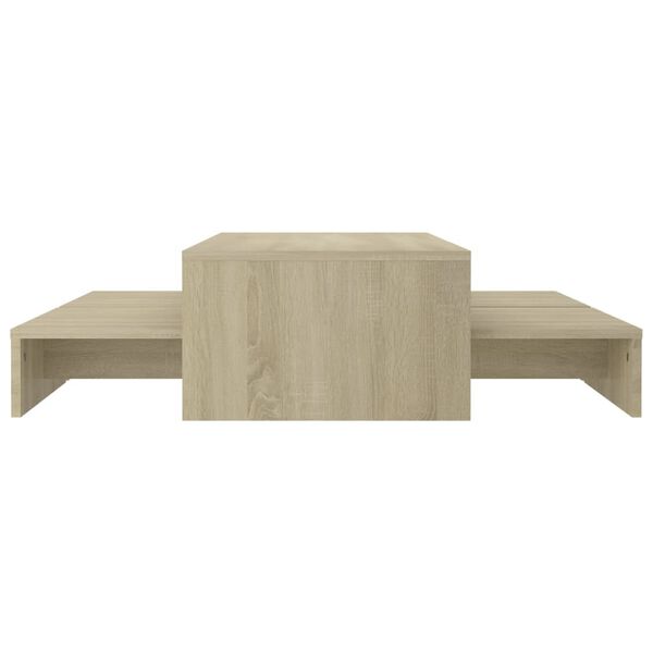 vidaXL Nesting Coffee Table Set Sonoma oak Engineered wood