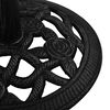 vidaXL Umbrella Base Black Cast iron Medium Decorative Inlays