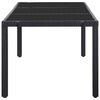 vidaXL Garden Table And Chair Black