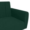 vidaXL Sofa Bed Dark Green Velvet (100% polyester), Wood, Plastic Medium