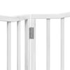 vidaXL Dog Gate Set of 2 White Poplar Wood 63 in Foldable Dog Gate