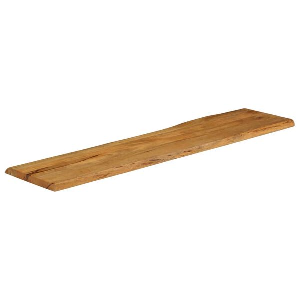 vidaXL Table Top 63"x15.7"x1.5" Live Edge Solid Wood Mango