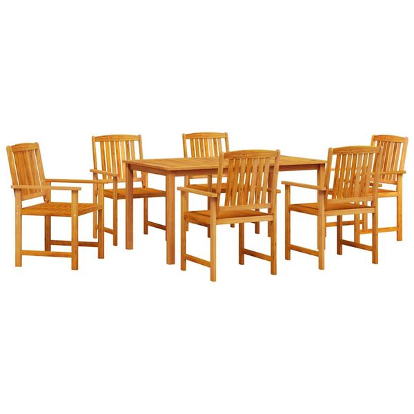 vidaXL Garden Dining Set 5 pcs Brown Solid Acacia Wood
