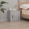 vidaXL Wall-mounted Bedside Cabinet Set of 2 Grey Sonoma Engineered wood