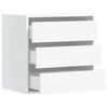 vidaXL Chest Of Drawers White Engineered Wood Medium Chest Of Drawers