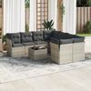 vidaXL Garden Sofa Set Light grey, Dark grey