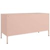 vidaXL TV Cabinet Pink Steel Medium Media Cabinet Rectangular