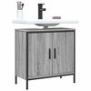 vidaXL Bathroom Sink Cabinet Grey sonoma Engineered wood 23.6x11.8x23.6 in