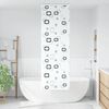 vidaXL Shower Roller Blind Transparent with bubble pattern PEVA Standard