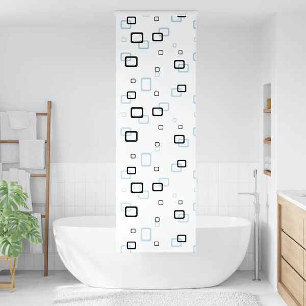 vidaXL Shower Roller Blind Transparent with bubble pattern PEVA Standard