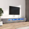 vidaXL TV Cabinet Set Grey Sonoma Engineered Wood Large TV Cabinet Set