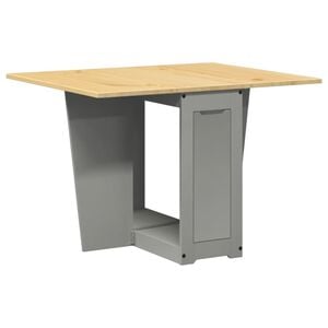 vidaXL Dining Table Honey wax brown and grey