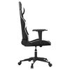 vidaXL Gaming Chair Black and White Faux Leather