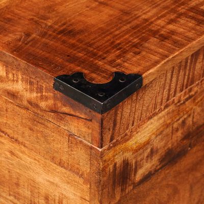 vidaXL Storage Chest Cubic Rough Mango Wood