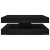 vidaXL Coffee Table Black Oak Engineered Wood Medium Rotatable