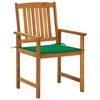 vidaXL Garden Chair Set of 2 Wooden, Green