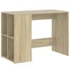 vidaXL Desk Sonoma Oak Engineered Wood Medium Desk Rectangular