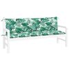 vidaXL Garden Bench Cushion Set of 2 Leaf Pattern