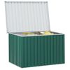 vidaXL Storage Box Green Galvanized steel 58.7 x 39.0 x 36.6 in