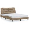 vidaXL Bed Frame Cappuccino