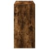 vidaXL Bar Table Smoked Oak Engineered Wood Tall Modern Bar Table