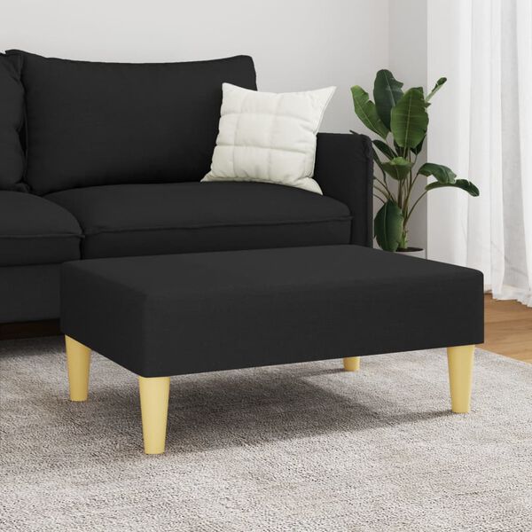 vidaXL Footstool Black